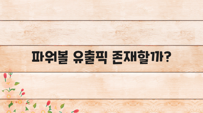 파워볼 유출픽 존재할까